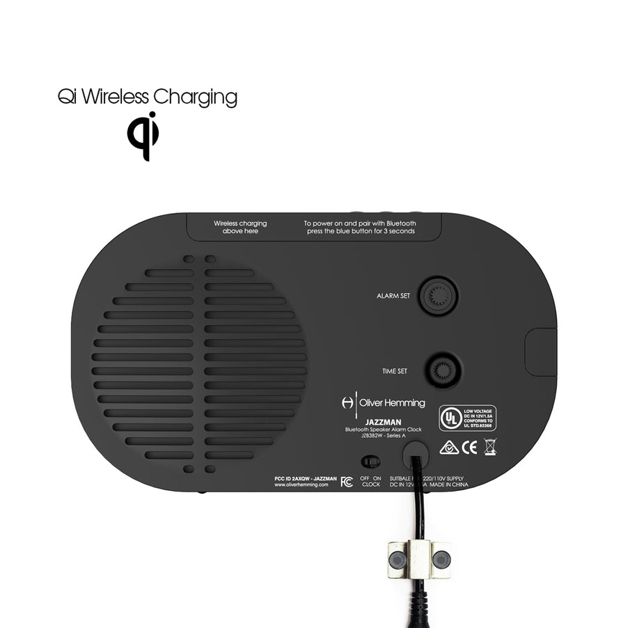 JAZZMAN BLUETOOTH SPEAKER ALARM CLOCK - JZB3B2W