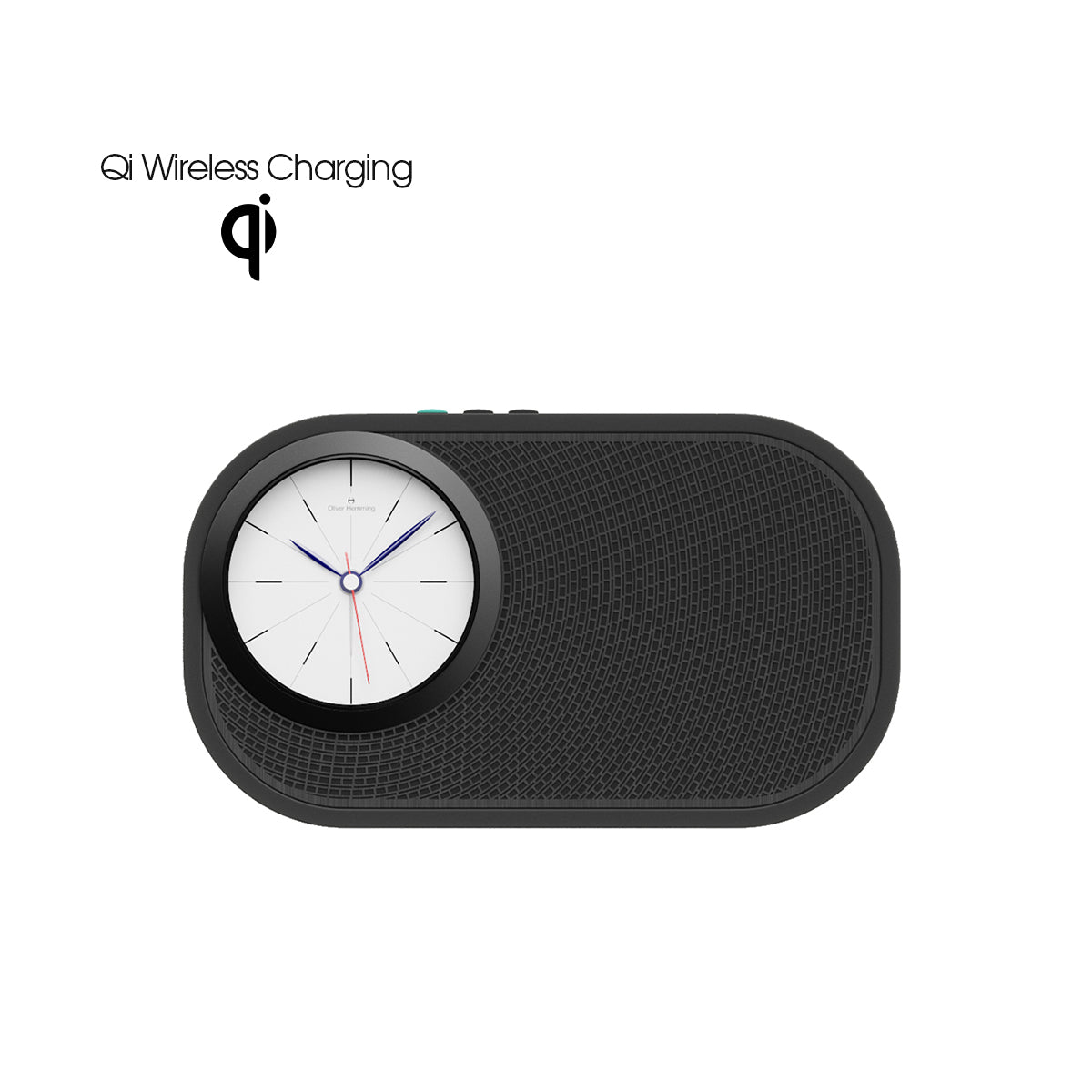 JAZZMAN + Qi WIRELESS CHARGING - BLUETOOTH SPEAKER ALARM CLOCK - JZB3B2W