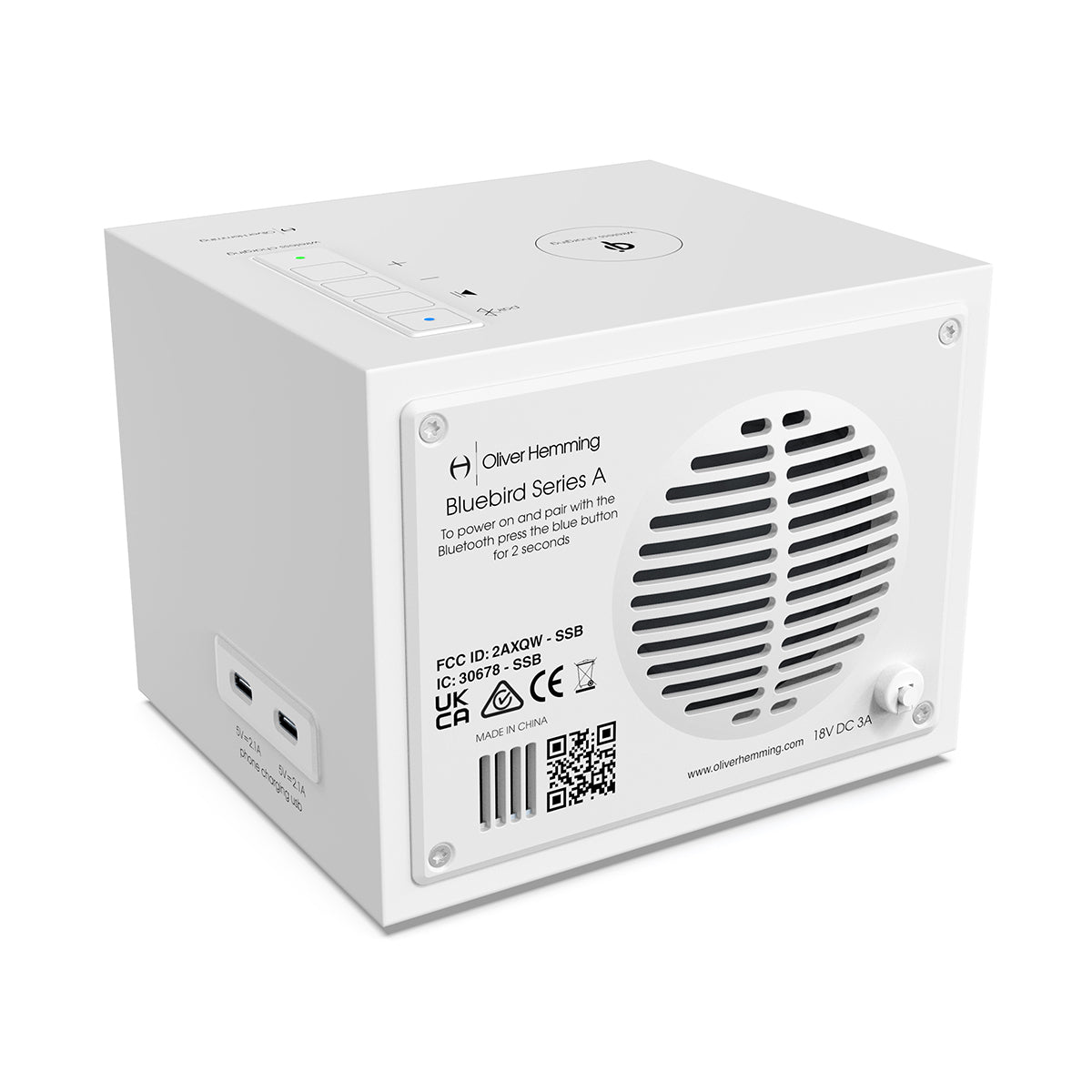 WHITE BLUEBIRD - Bluetooth Speaker - BLWSA