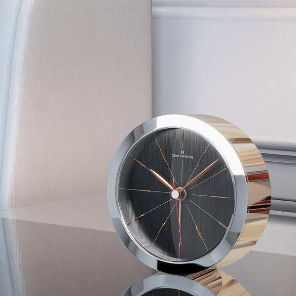 Polished Stainless Steel Obsession Plus Alarm Clock - HX81S2GUNR