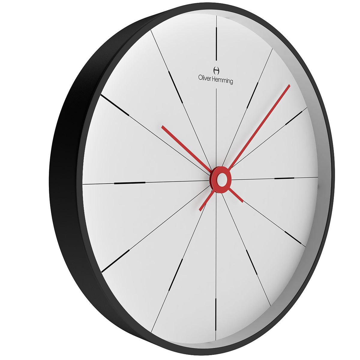 Matt Black 30cm Simplex Wall Clock - W300B2WTR