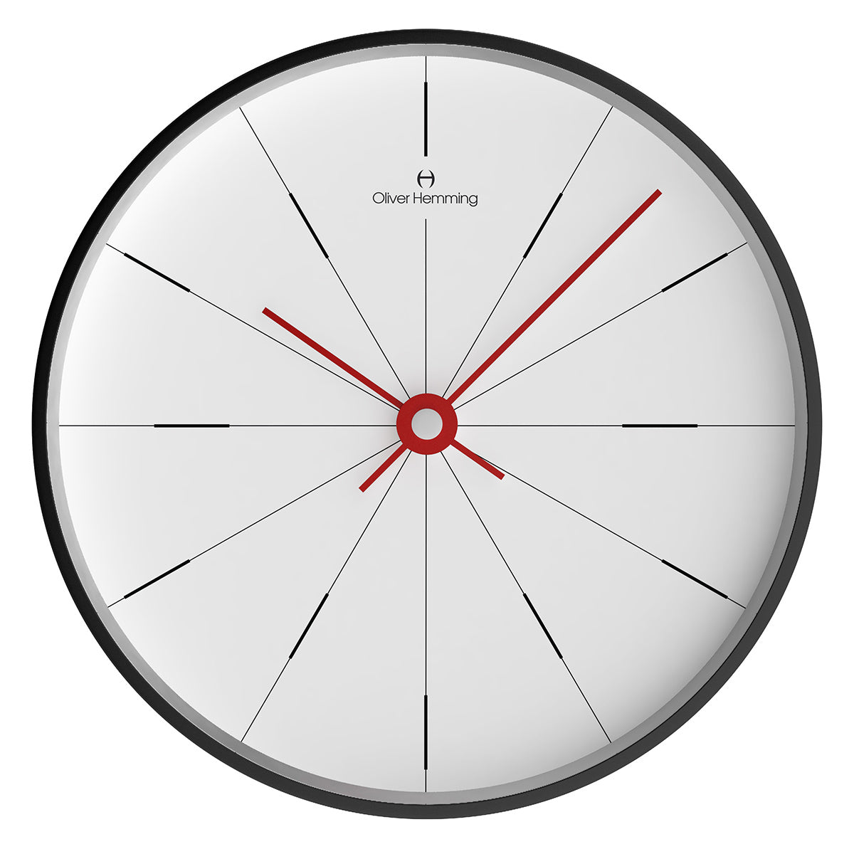 Matt Black 30cm Simplex Wall Clock - W300B2WTR