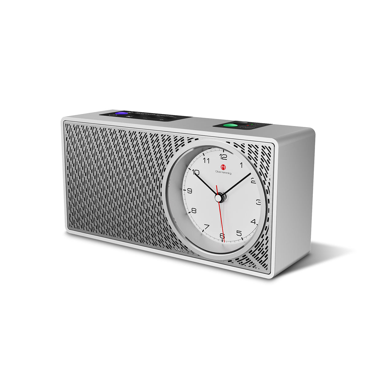 A Pair of Silver Robin Bluetooth Speaker Alarm Clock - RS4S5W