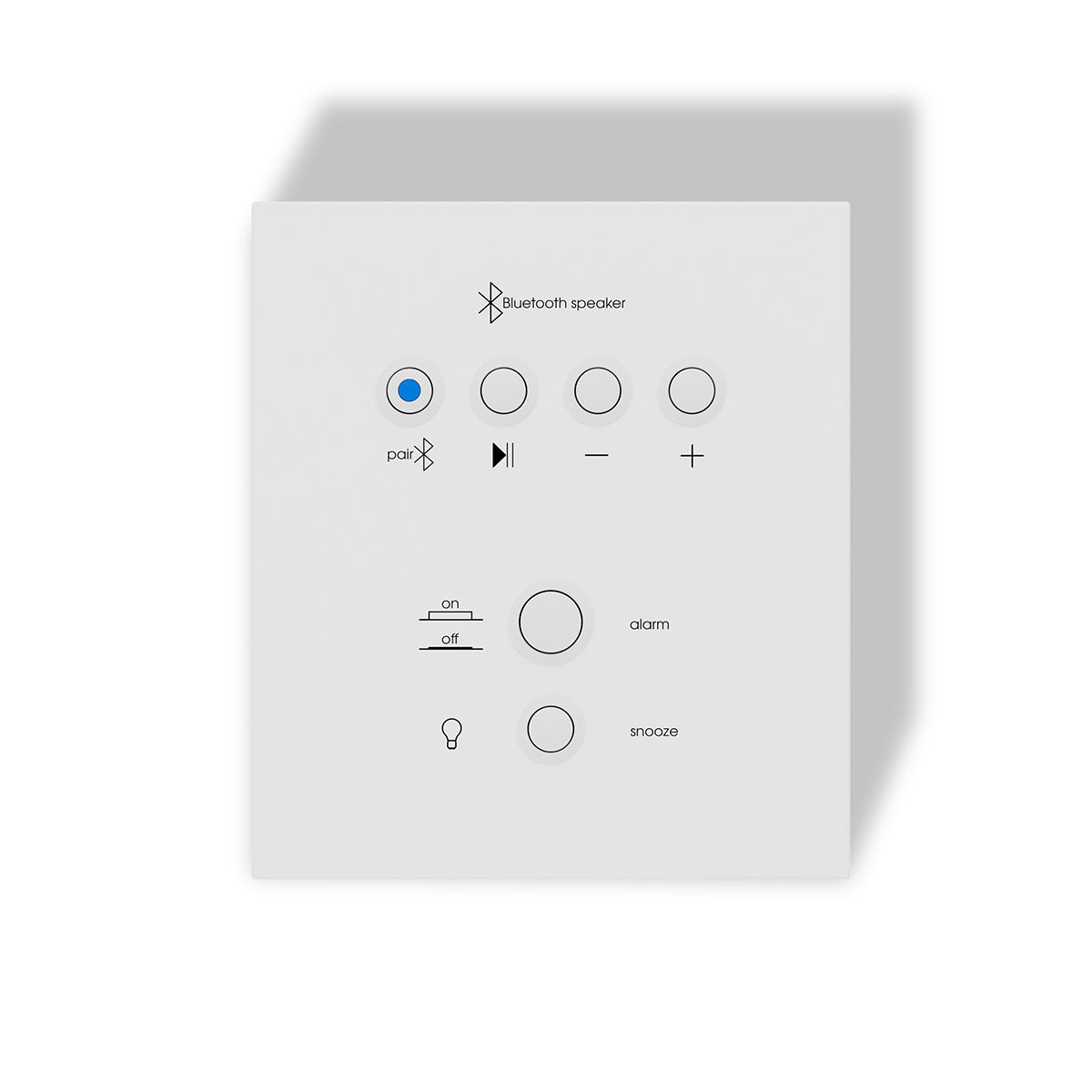 Uptown White Songbird Bluetooth Speaker Alarm Clock - UW5S2W