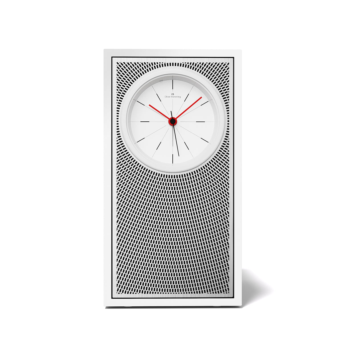 A Pair of Uptown White Songbird Bluetooth Speaker Alarm Clocks - UW5S2W