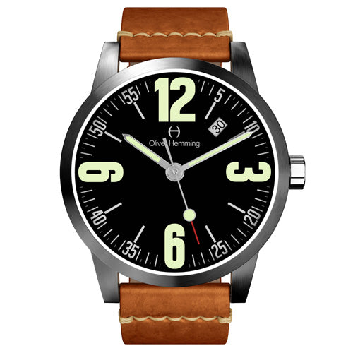 Brushed Grand Date with Tan Leather - WT17SB66BVT