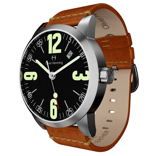 Brushed Grand Date with Tan Leather - WT17SB66BVT