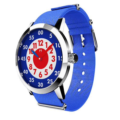 Louis - Stainless Steel with Blue nylon strap - WT18S58RBLNC