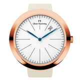 Spada - Polished Rose stainless steel, Ivory Silk Strap - WT35R76WIS