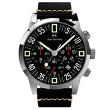 Polished Chronograph with black leather -WTC17S80BVB