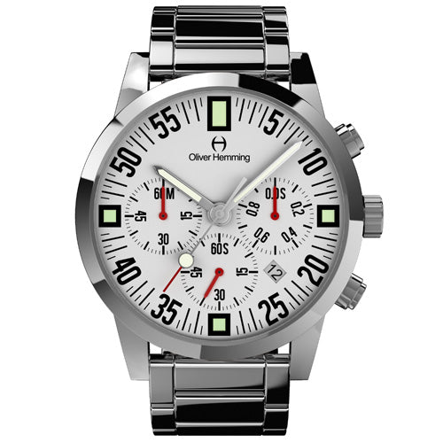 Polished Chronograph with stainless band - WTC17S80WCD
