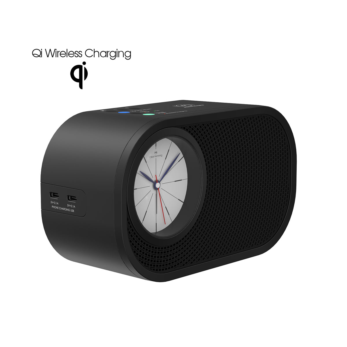 JAZZMAN BLUETOOTH SPEAKER ALARM CLOCK - JZB3B2W