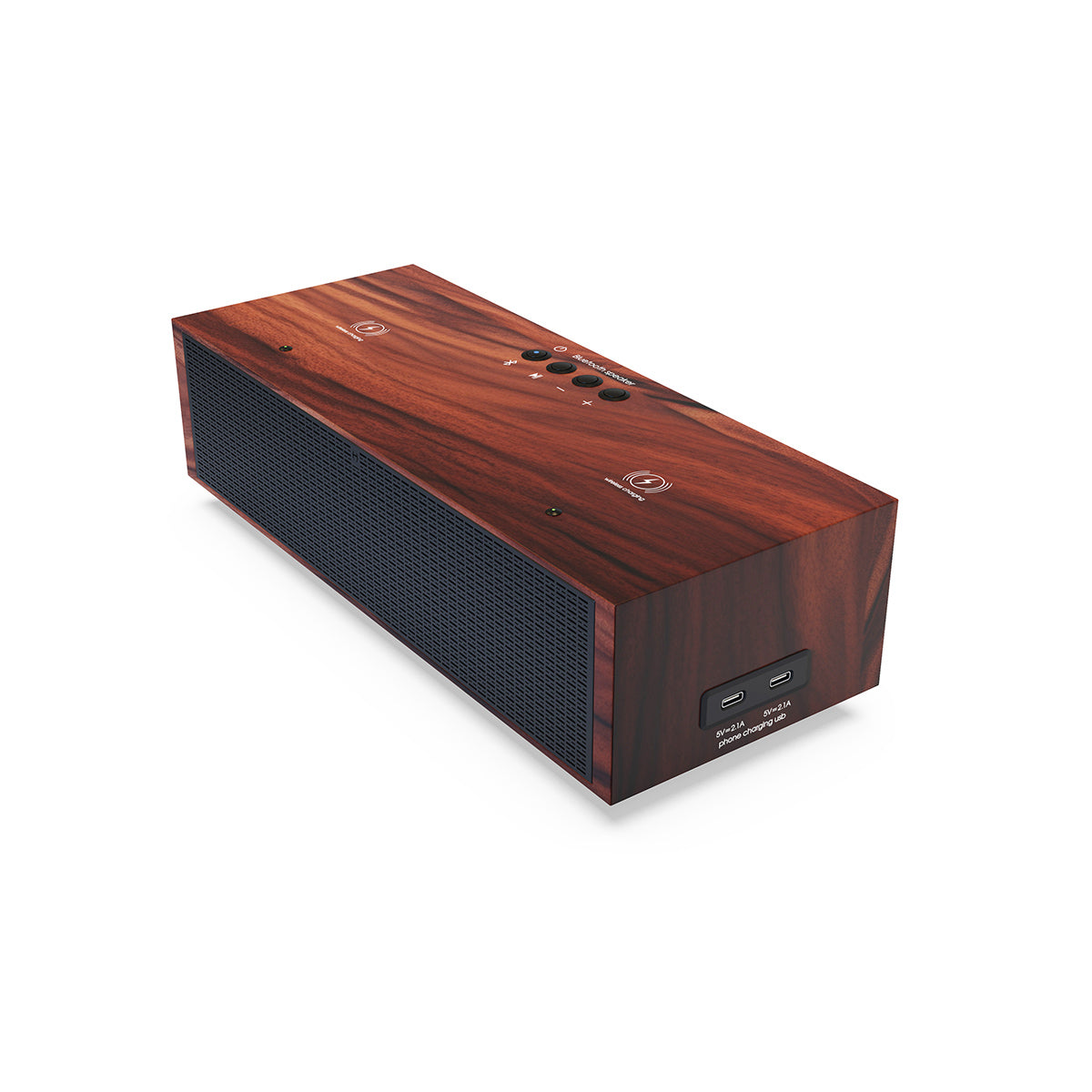 THE EBONY DUKE - Bluetooth speaker with twin wireless charging - DUESA