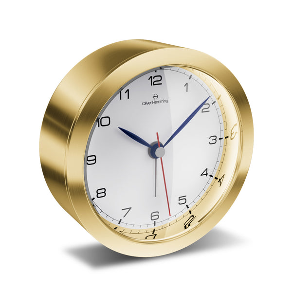 Brushed Gold Alarm Clock - HX81GB5W