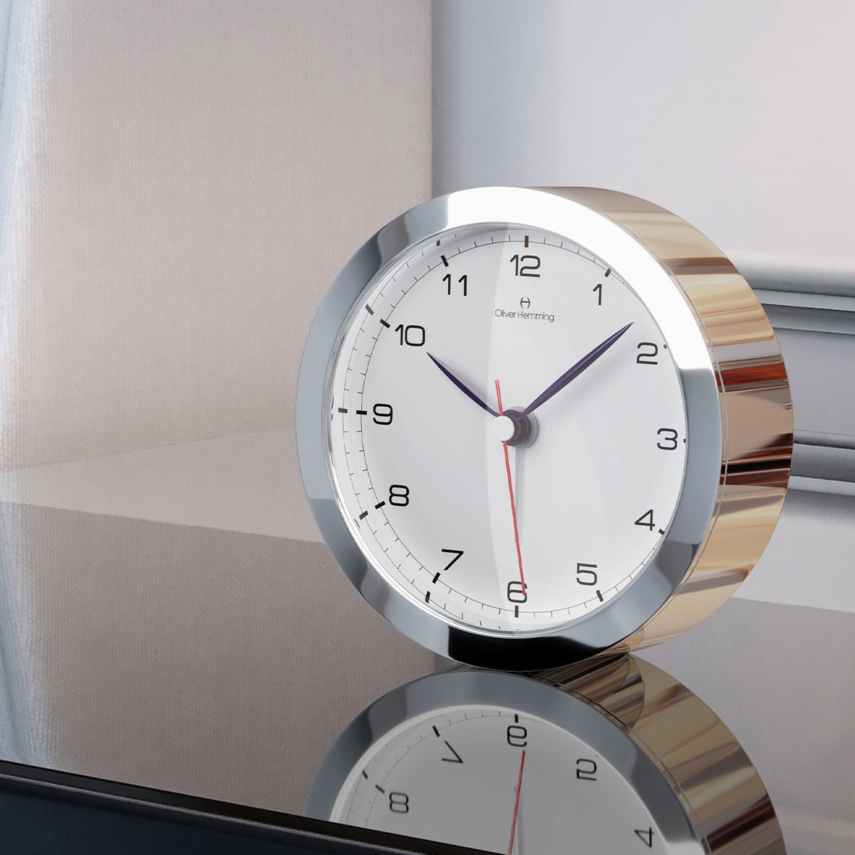 Polished Stainless Steel Obsession Alarm Clock - HX81S5W