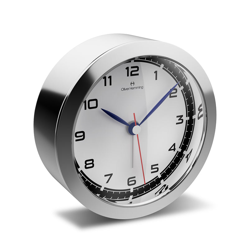 Polished Stainless Steel Obsession Alarm Clock - HX81S60W