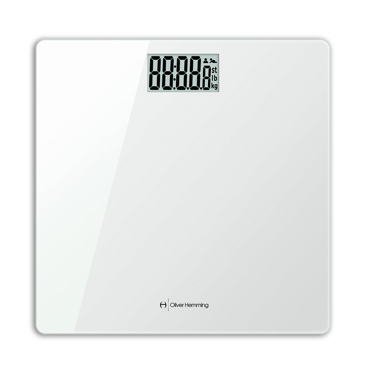 KILOMAN - Bathroom Weigh Scale - WHITE