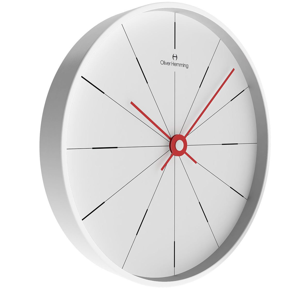 Matt White 30cm Simplex Wall Clock - W300W2WTR