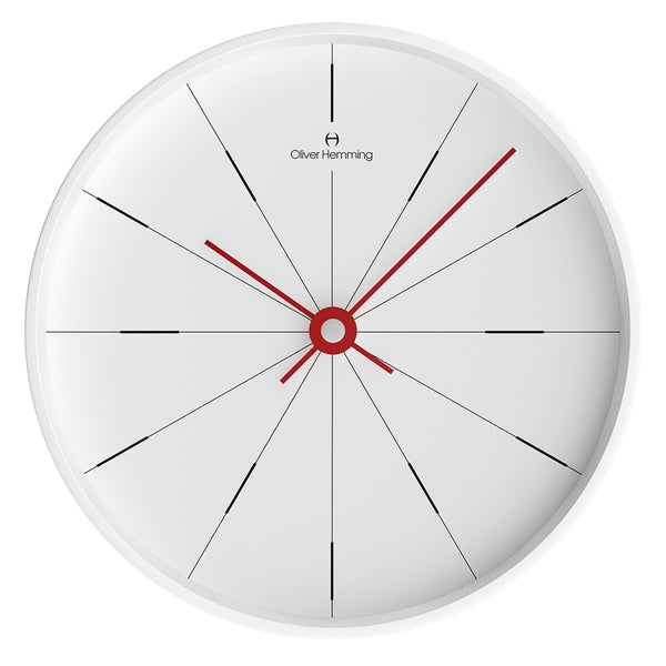 Matt White 30cm Simplex Wall Clock - W300W2WTR