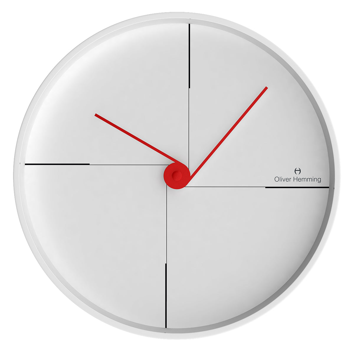 Matt White 30cm Simplex Wall Clock - W300W9W