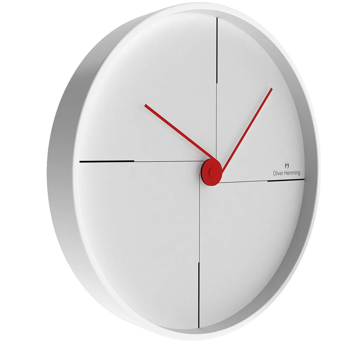 Matt White 30cm Simplex Wall Clock - W300W9W