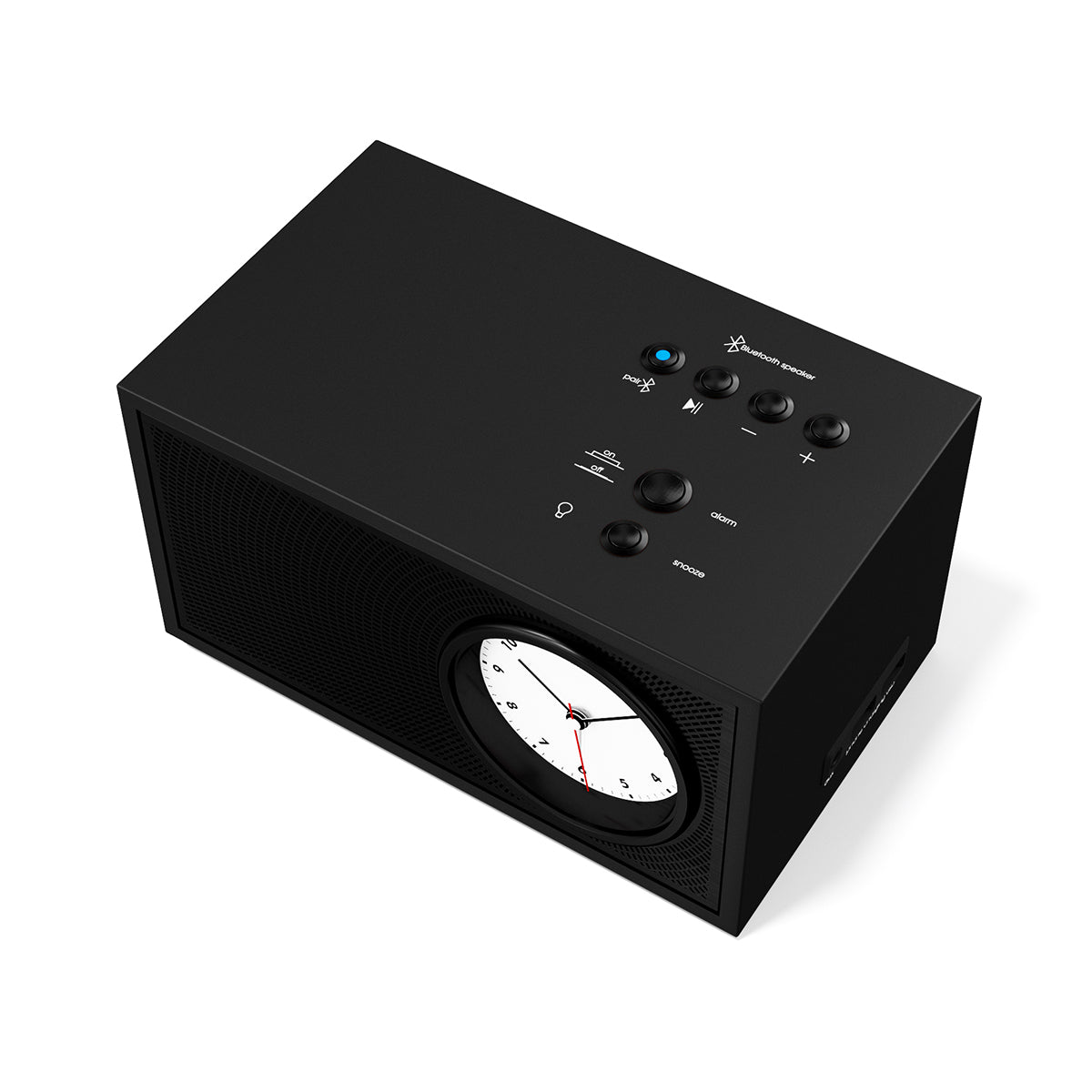 Downtown Black Songbird Bluetooth Speaker Alarm Clock - DB5B85W