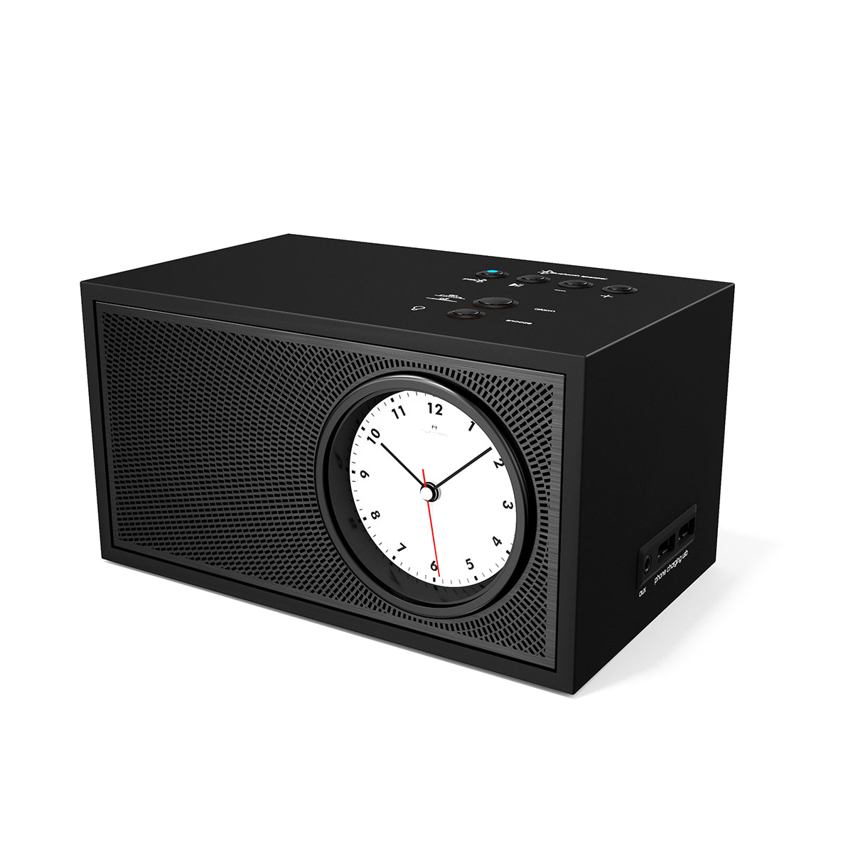 Downtown Black Songbird Bluetooth Speaker Alarm Clock - DB5B85W