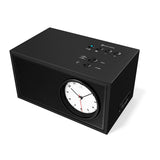 A Pair of Downtown Black Songbird Bluetooth Speaker Alarm Clock - DB5B85W