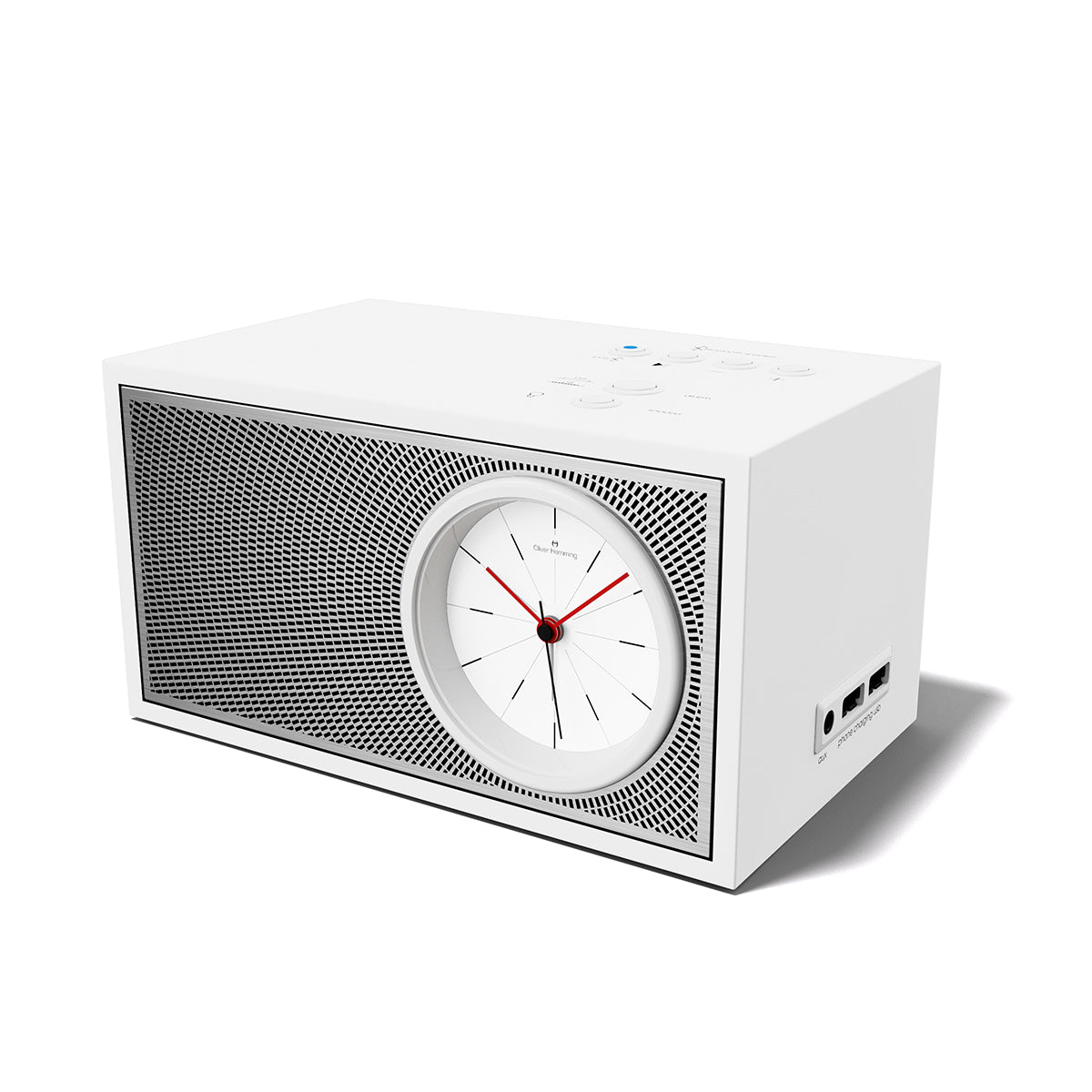 Downtown White Songbird Bluetooth Speaker Alarm Clock - DW5S2W