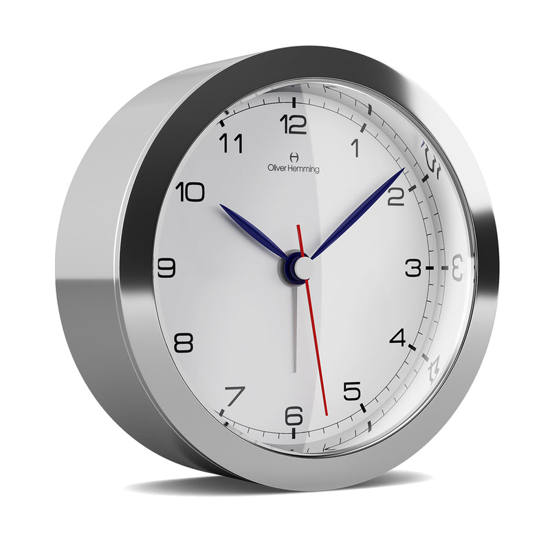 Polished Stainless Steel Obsession Alarm Clock - HX81S5W