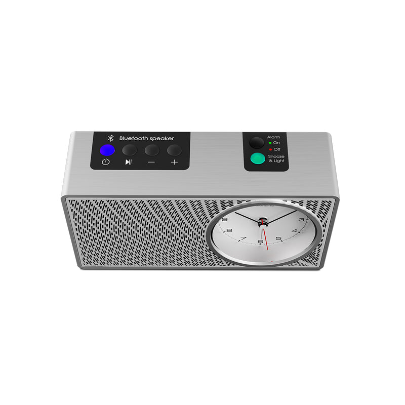 Silver Robin Bluetooth Speaker Alarm Clock - RS4S5W