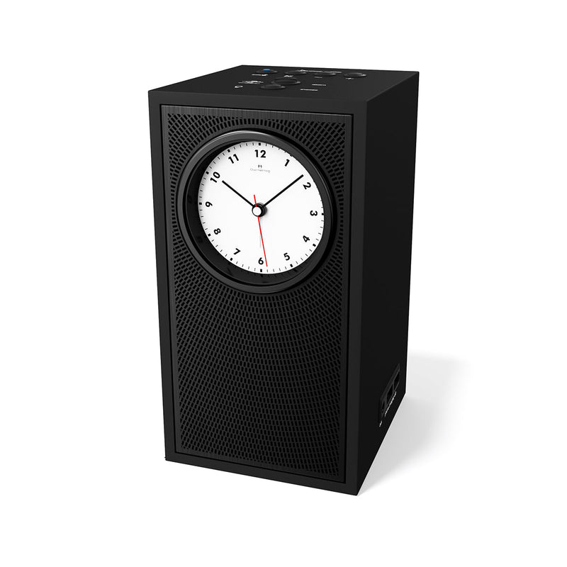 A Pair of Uptown Black Songbird Bluetooth Speaker Alarm Clock - UB5B85W