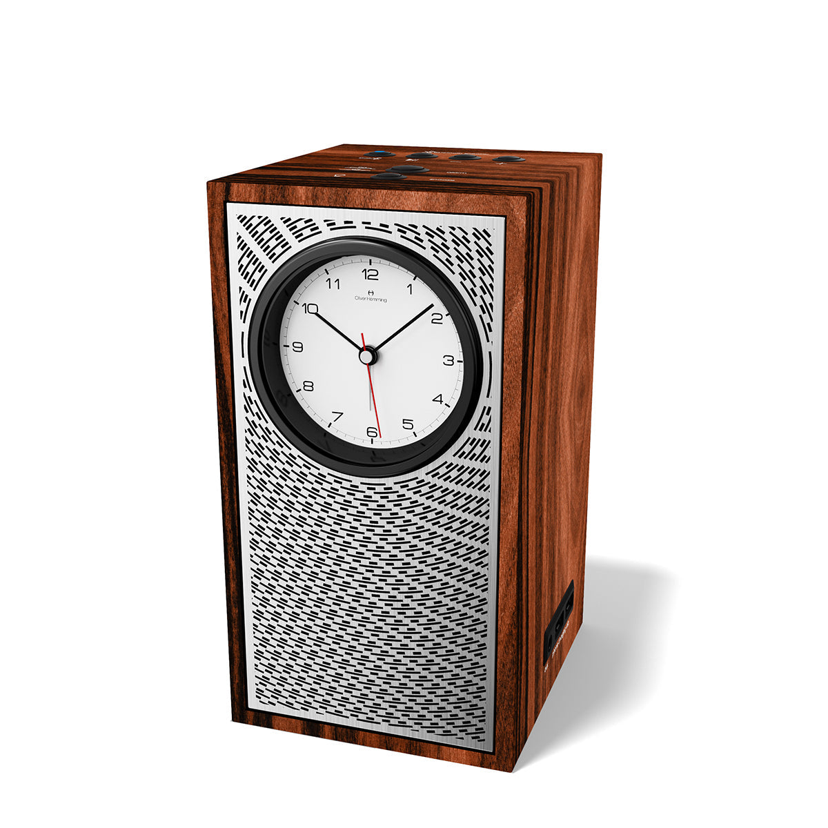 A Pair of Uptown Ebony Songbird Bluetooth Speaker Alarm Clock - UE4S5W