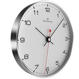 BRUSHED STAINLESS STEEL 30cm Simplex Wall Clock - W300SB5WTB