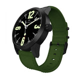 Black Grand Stainless Date with Green Nylon Strap - WT17B66BAN