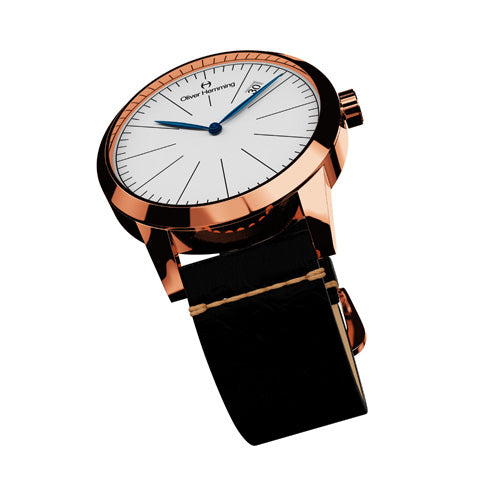 Rose Gold Grand Date with black strap - WT17R76WVB