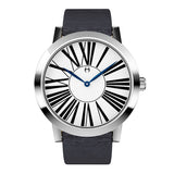 Louis - Stainless Steel with grey silk strap - WT18S53WGS