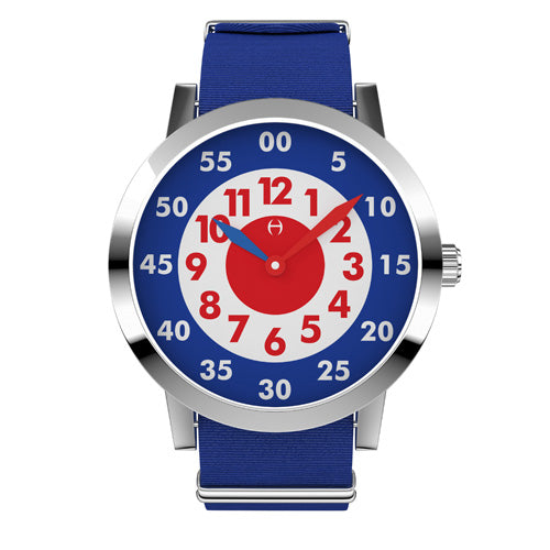 Louis - Stainless Steel with Blue nylon strap - WT18S58RBLNC