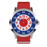 Louis - Stainless Steel with Red nylon strap - WT18S58RRNC