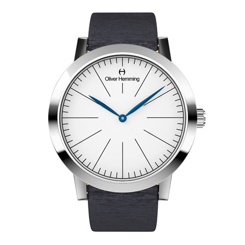 Louis - Stainless Steel with grey silk strap - WT18S76WGS