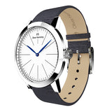 Louis - Stainless Steel with grey silk strap - WT18S76WGS