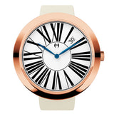 Spada - Polished Rose stainless steel, Ivory Silk Strap - WT35R53WIS