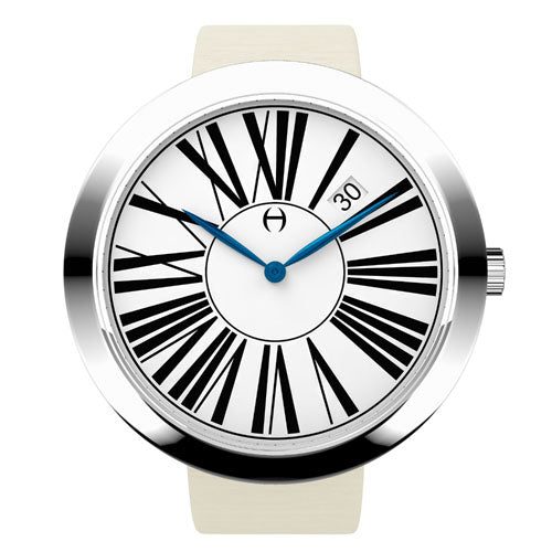 Spada - Polished stainless steel, Ivory Silk Strap - WT35S53WIS