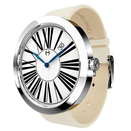 Spada - Polished stainless steel, Ivory Silk Strap - WT35S53WIS