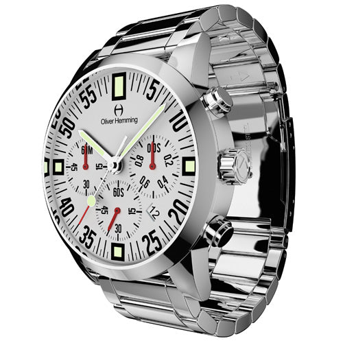 Polished Chronograph with stainless band - WTC17S80WCD