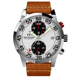 Polished Sport Chronograph with Tan Leather Strap - WTC17S81WBVT